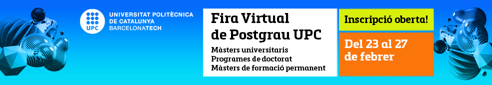 Feria virtual de posgrados de la UPC